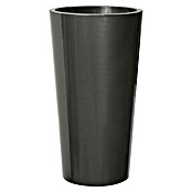 Euro3plast Pflanzsäule rund Tuit (Außenmaß (Ø x H): 33 x 61 cm, Kunststoff, Anthrazit Glänzend) | BAUHAUS