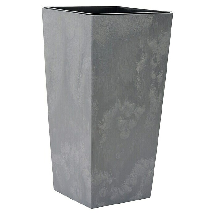 Siena Garden Pflanzsäule eckig Nizza Stone (Außenmaß (L x B x H): 30 x 30 x 57 cm, Kunststoff, Grau) | BAUHAUS