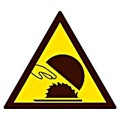 Cartel (Amarillo / negro, Peligro de corte)