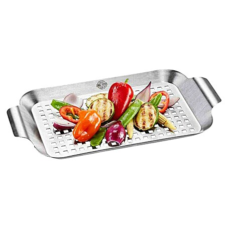 Dick Grillpfanne BBQ (L x B: 33 x 18,7 cm, Höhe: 2,5 cm, Edelstahl)