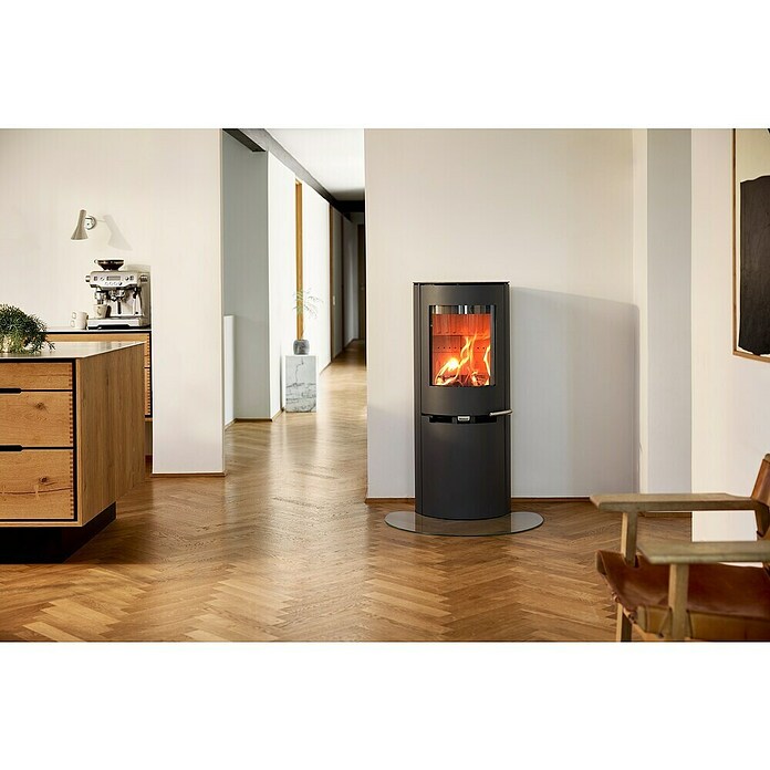 Aduro Kaminofen 9.8 (8 kW, Raumheizvermögen: 140 m³, Material Verkleidung: Stahl, Schwarz) | BAUHAUS