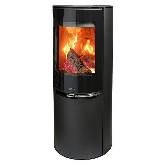 Aduro Kaminofen 9.8 Lux (8 kW, Raumheizvermögen: 140 m³, Material Verkleidung: Stahl, Schwarz) | BAUHAUS