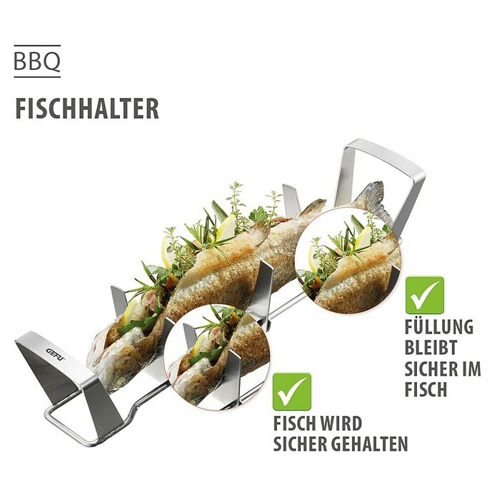 Dick Grillschale BBQ (L x B x H: 36 x 7,6 x 7,3 cm, Edelstahl) | BAUHAUS