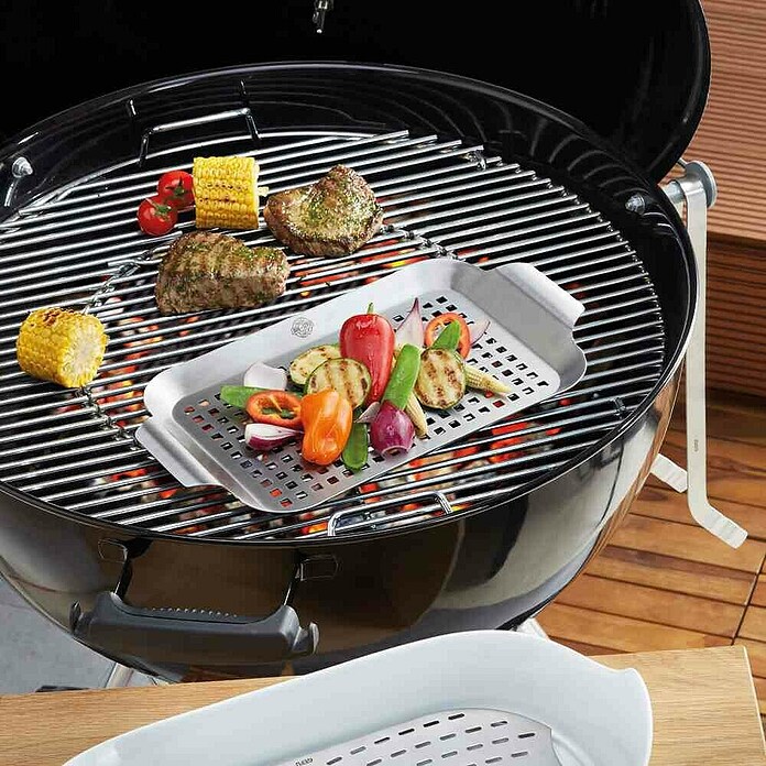 Dick Grillpfanne BBQ (L x B: 33 x 18,7 cm, Höhe: 2,5 cm, Edelstahl) | BAUHAUS