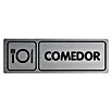 Rótulo (Plateado/Negro, Comedor)