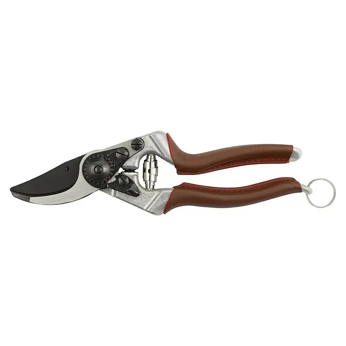 Felco Gartenschere 8 Elite - Bypass, Max. Aststärke: 25 mm - Gartenschere mit braunen Griffen und scharfer Klinge. Ideal für präzise Schnitte im Garten, robust und langlebig.