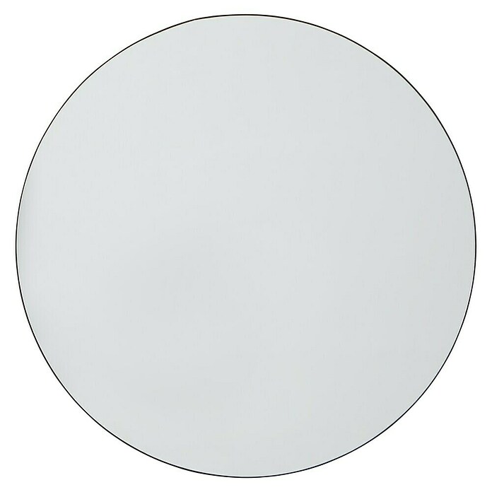 Espejo de pared Napoli (Diámetro: 100 cm, Negro) | BAUHAUS