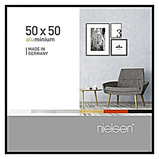 Nielsen Alurahmen Pixel (50 x 50 cm, Schwarz)