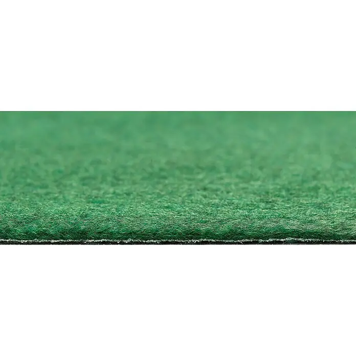 Rasenteppich - 300 x 133 cm, Grün - Nahaufnahme von Kunstrasen, ideal für den Außenbereich und zur Schaffung einer grünen, pflegeleichten Fläche.