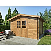 Palmako Caseta de jardín Valentine (Medidas ext. (An x Pr): 394 x 329 cm, Madera, Marrón) | BAUHAUS
