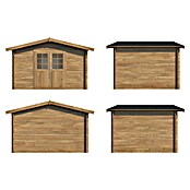 Palmako Caseta de jardín Valentine (Medidas ext. (An x Pr): 394 x 329 cm, Madera, Marrón) | BAUHAUS