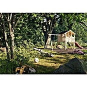 Palmako Caseta infantil Toby set con columpio (Medidas ext. (An x Pr): 421 x 284 cm, Madera, Natural) | BAUHAUS