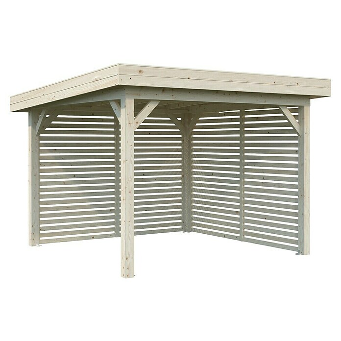 Palmako Pérgola Lenna Set 302 (L x An: 340 x 340 cm, Madera, Natural) | BAUHAUS