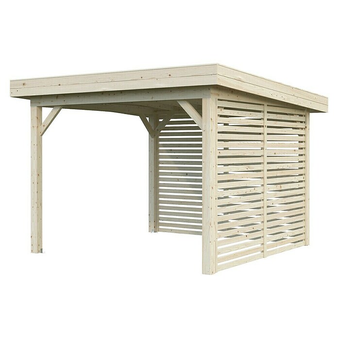 Palmako Pérgola Lenna Set 302 (L x An: 340 x 340 cm, Madera, Natural) | BAUHAUS