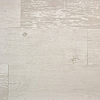 Grosfillex Revestimiento de pared Element Wood Compact Cabane Blanco (L x An: 120 x 15,4 cm, Blanco, Estructurado)