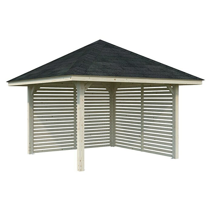Palmako Pérgola Bianca Set 102 (L x An: 384 x 384 cm, Madera, Natural) | BAUHAUS