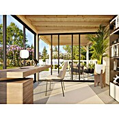 Palmako Caseta de jardín Lenna Set 404 Slide (Medidas ext. (An x Pr): 628 x 340 cm, Madera, Natural) | BAUHAUS