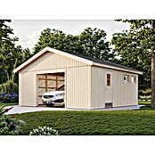 Palmako Garaje Andre sin puerta (Medidas ext. (An x Pr): 603 x 622 cm, Madera, Natural, 28,5 m²) | BAUHAUS