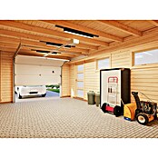 Palmako Garaje Rasmus con puerta seccional (Medidas ext. (An x Pr): 420 x 598 cm, Madera, Natural, 19 m²) | BAUHAUS