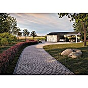 Palmako Garaje con carport Roger con puerta seccional (Medidas ext. (An x Pr): 1.006 x 619 cm, Madera, Natural, 52,2 m²) | BAUHAUS