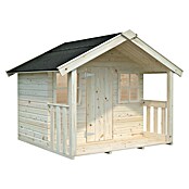 Palmako Caseta infantil Felix con terraza (L x An x Al: 112 x 180 x 169 cm, Madera, Marróm) | BAUHAUS
