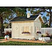 Palmako Caseta infantil Grete con altillo (Medidas ext. (An x Pr): 258 x 223 cm, Madera, Natural) | BAUHAUS