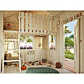 Palmako Caseta infantil Grete con altillo (Medidas ext. (An x Pr): 258 x 223 cm, Madera, Natural) | BAUHAUS