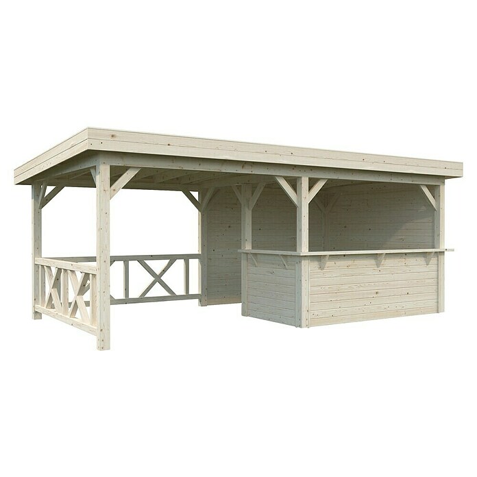 Palmako Pérgola Lenna Set 310 (L x An: 628 x 340 cm, Madera, Natural) | BAUHAUS