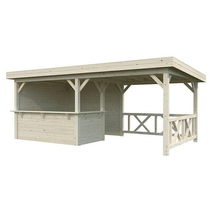 Palmako Pérgola Lenna Set 310 (L x An: 628 x 340 cm, Madera, Natural) | BAUHAUS