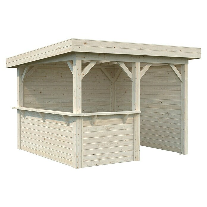 Palmako Pérgola Lenna Set 303 (L x An: 340 x 340 cm, Madera, Natural) | BAUHAUS