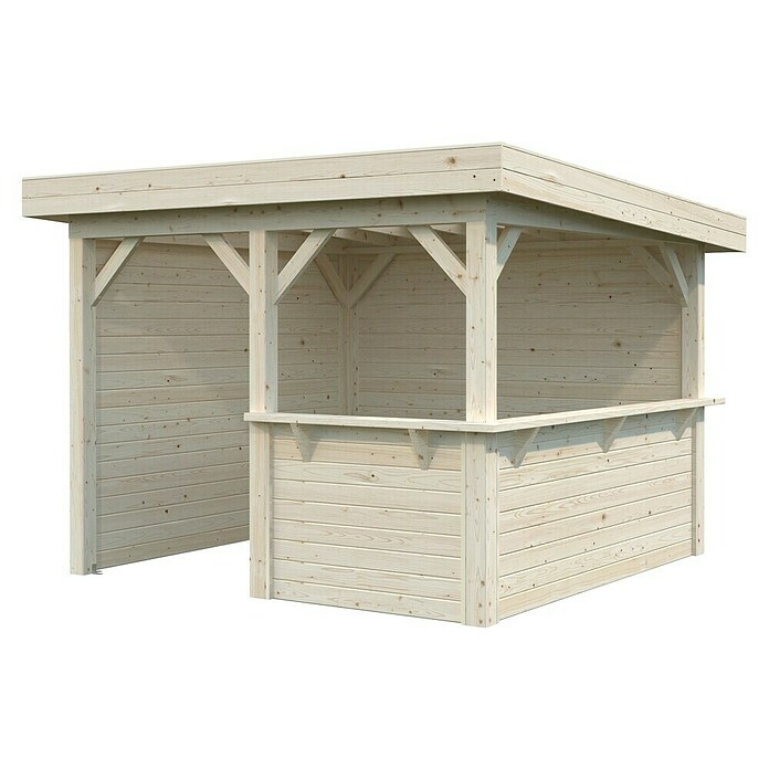 Palmako Pérgola Lenna Set 303 (L x An: 340 x 340 cm, Madera, Natural) | BAUHAUS
