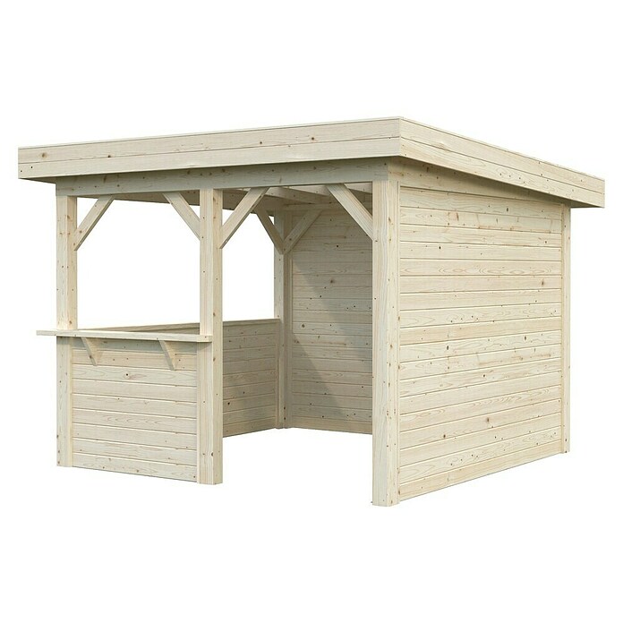 Palmako Pérgola Lenna Set 303 (L x An: 340 x 340 cm, Madera, Natural) | BAUHAUS