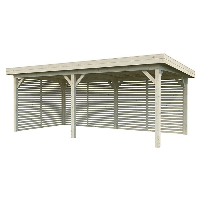 Palmako Pérgola Lenna Set 309 (L x An: 628 x 340 cm, Madera, Natural) | BAUHAUS