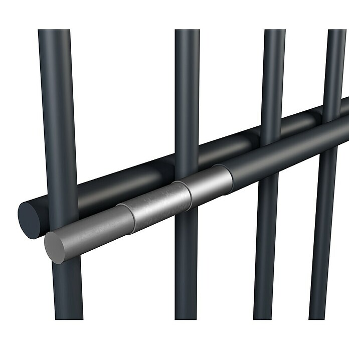 Mattenzaun Vega 2D (Anthrazit, B x H: 2 500 x 1 230 mm, Stahl) | BAUHAUS