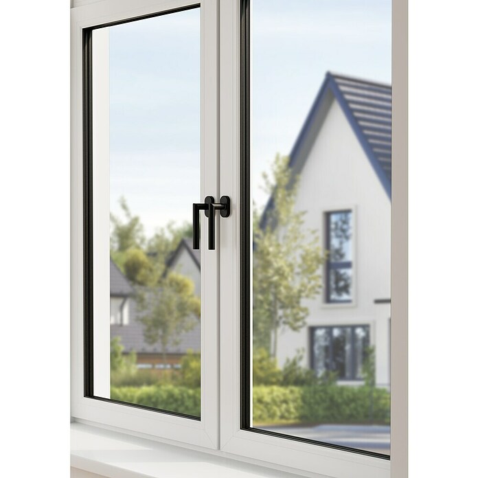 Diamond Doors Modern Fenstergriff L-Form Black (Edelstahl) | BAUHAUS