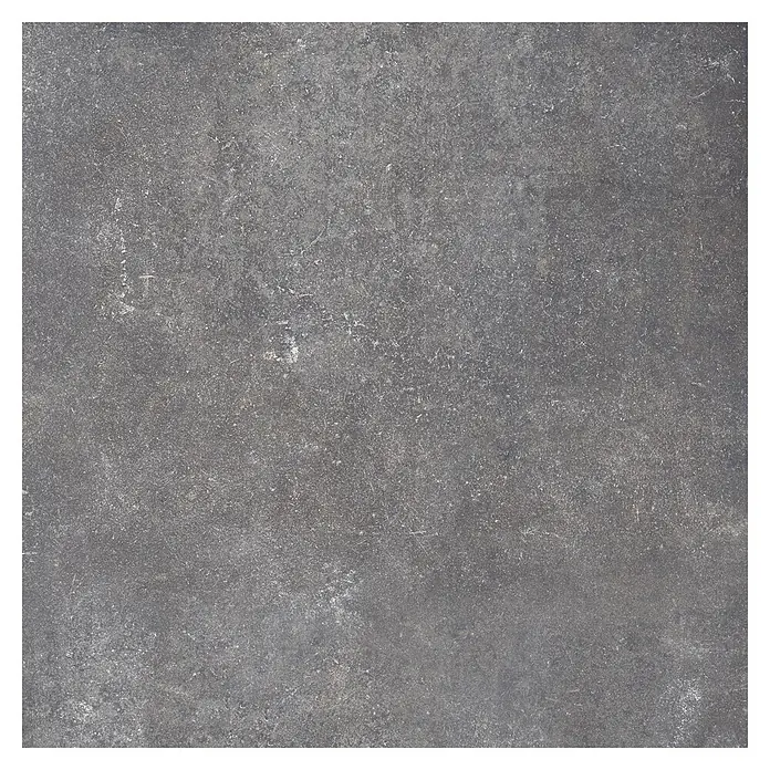 Feinsteinzeugfliese Savanna - 59,7 x 59,7 cm, Anthrazit, Matt - Detailaufnahme einer grauen Keramikfliese mit subtilen Texturen und Farbvariationen, ideal für moderne Innenräume.