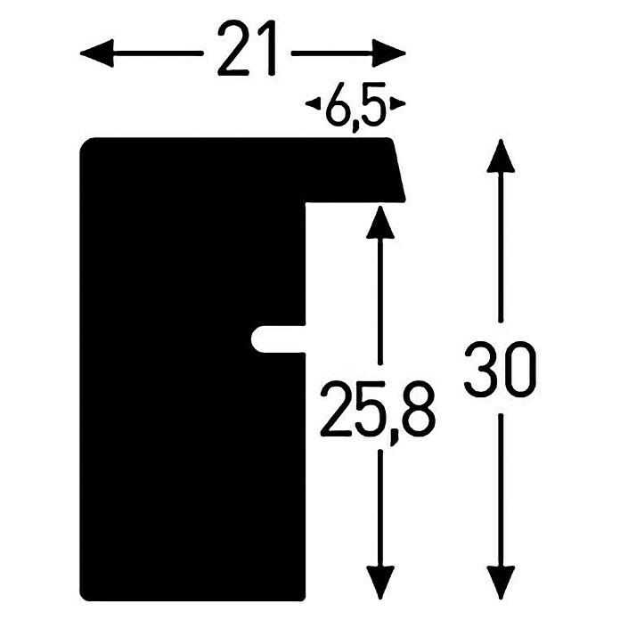 Nielsen Bilderrahmen ApolloSchwarz, 23 x 50 cm, Holz, 3 Fotoplatzhalter Unknown