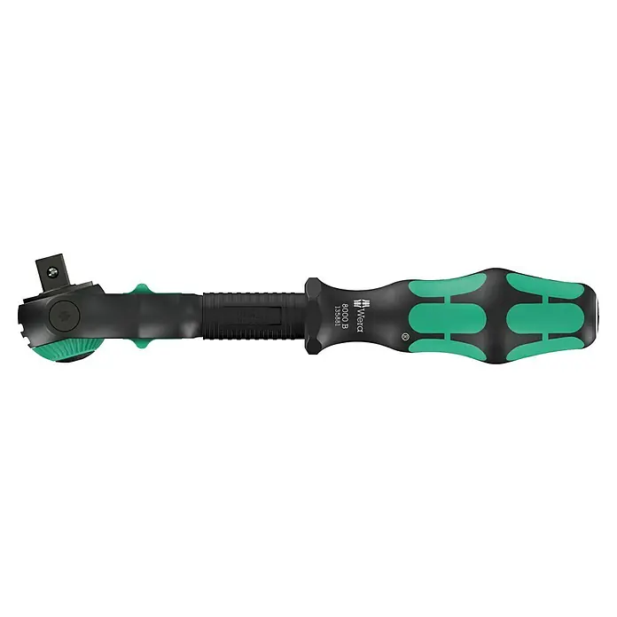 Wera Zyklop Knarre 8000 B Zyklop Speed Black Edition - ⅜″ - Der Wera 8000 B Zyklop Speed-Knarre mit flexiblem Kopf und Umschaltmechanismus für schnelles Schrauben in beengten Räumen.