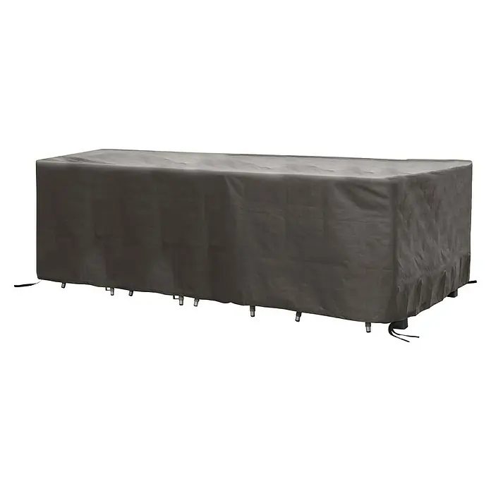 Barths Sitzgruppen-Schutzhülle - L x B x H: 310 x 180 x 95 cm, Polypropylen, Hellgrau - Abdeckung für Gartenmöbel, schützt die Möbel vor Witterungseinflüssen und Staub. Ideal für den Außenbereich, robustes und wasserabweisendes Material.