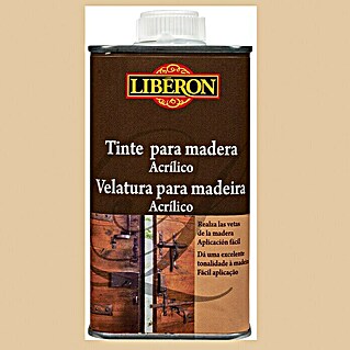Libéron Tinte para madera acrílico paleta rústica (Roble claro, 250 ml, Mate sedoso)
