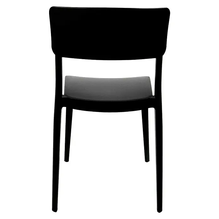 Stapelstuhl Wing - Polypropylen, Schwarz, B x T x H: 47 x 50 x 82 cm - Elegantes, schwarzes Stuhl-Design. Das Sitzmöbelstück besticht durch seine klaren Linien und die hochwertige Verarbeitung, ideal für moderne Interieurs.