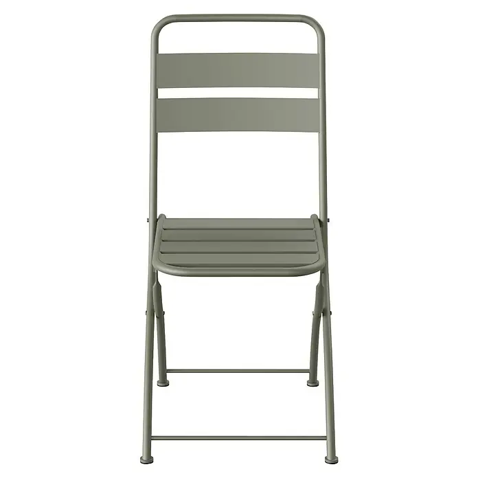 Feros Klappstuhl Breeze - Stahl, Grün, B x T x H: 43 x 54 x 87,5 cm - Klappstuhl in sanftem Olivgrün. Das schlichte Design macht ihn ideal für Garten, Balkon oder Terrasse. Robust und stilvoll.