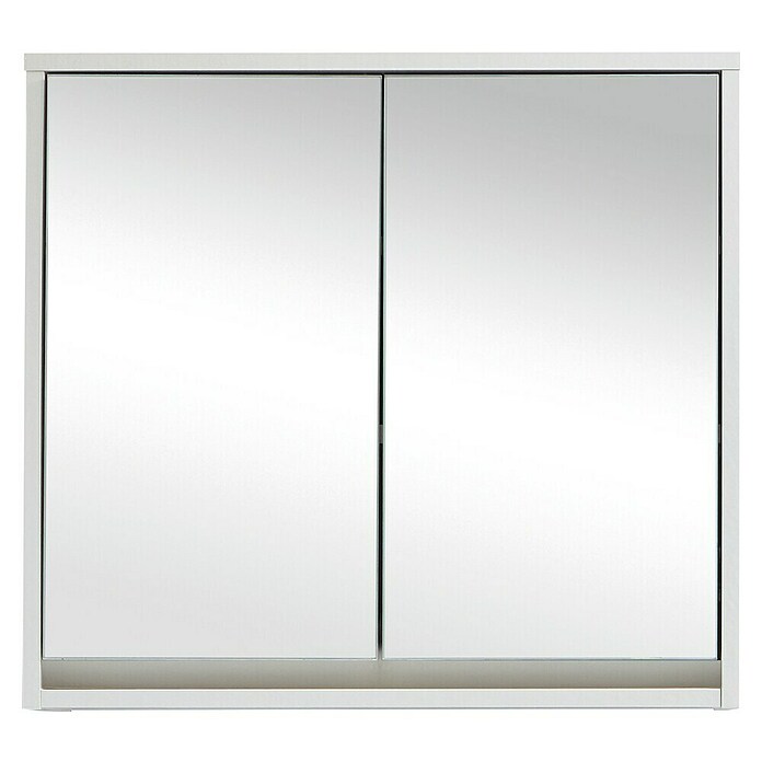 Basic Spiegelschrank Basic (60 x 20 cm, Ohne Beleuchtung, Weiß)