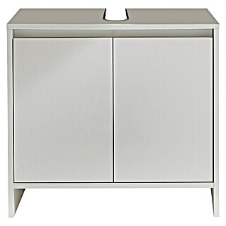 Trendteam Mueble de lavabo Basic (60 x 28 x 55 cm, Blanco)