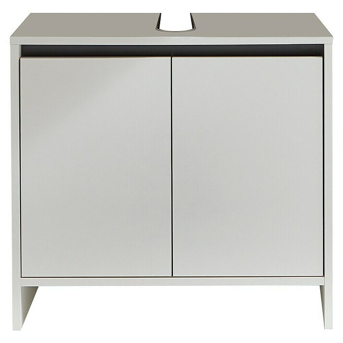 Basic Waschtischunterschrank Basic (28 x 60 x 55 cm, Weiß)