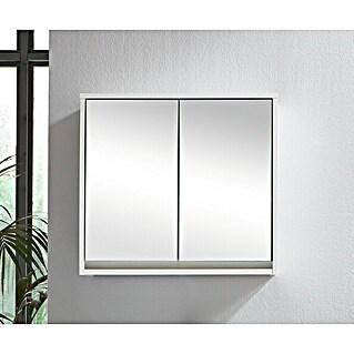 Trendteam Spiegelschrank Basic (B x H: 60 x 60 cm, Ohne Beleuchtung, Holz, Weiß)