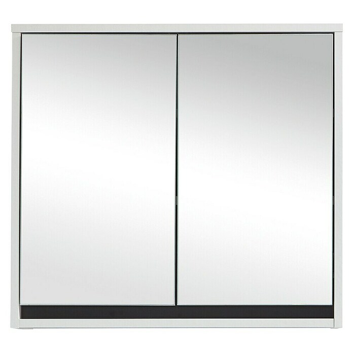 Basic Spiegelschrank Basic (60 x 20 cm, Ohne Beleuchtung, Weiß)