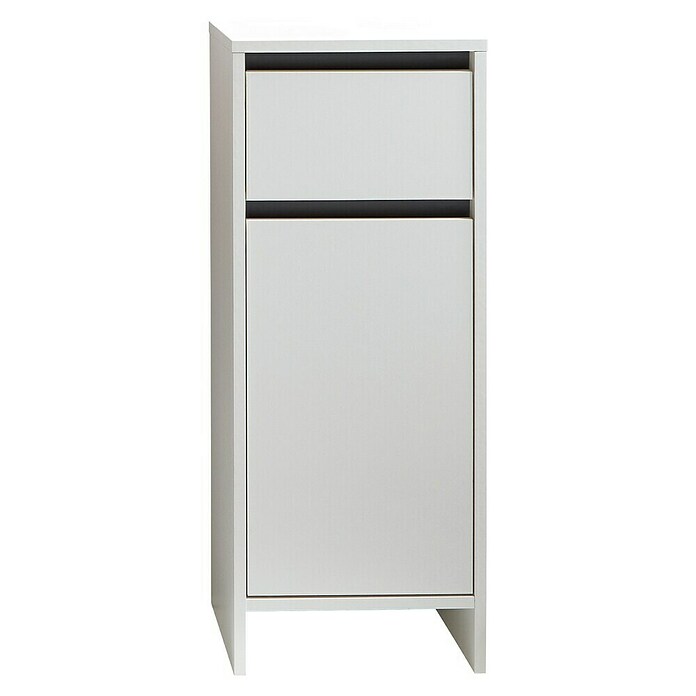 Basic Midischrank Basic (28 x 32 x 80 cm, Weiß)