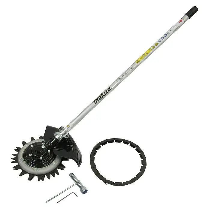 Makita Gras- & Strauchscherenaufsatz EM407MP - Passend für: Alle Makita Akku- und Benzin-Multifunktionsantriebe - Makita Akku-Rasentrimmer mit robustem Schneidkopf und Zubehör für präzise Gartenarbeit und professionelle Ergebnisse.