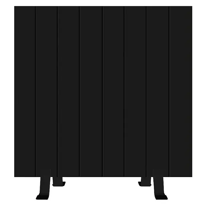 HJM Emisor térmico Elian - 1.500 W, Negro, 10 x 67,2 x 50 cm, Seco - Radiador negro con múltiples paneles y diseño moderno para una distribución eficiente del calor en la habitación.